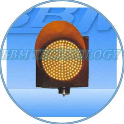 300mm amber led warning light with solar power